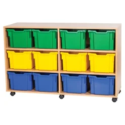 Mobile Tray Storage Unit 12 Extra Deep Tray Unit