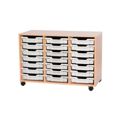 Mobile Triple Tray Storage Unit 21 Trays