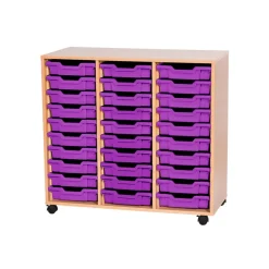 Mobile Triple Tray Storage Unit 30 Trays