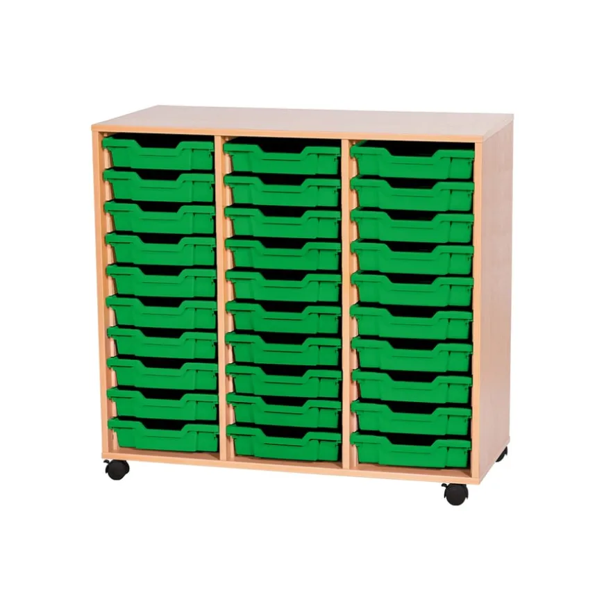Mobile Triple Tray Storage Unit 30 Trays