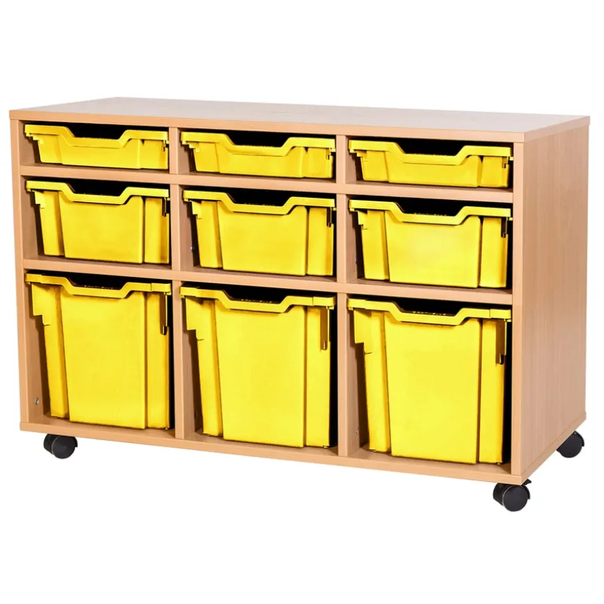 Mobile Triple Tray Unit Combination 9
