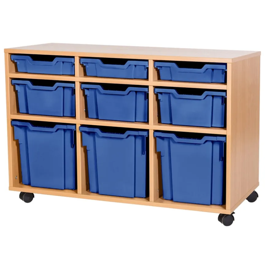 Mobile Triple Tray Unit Combination 9