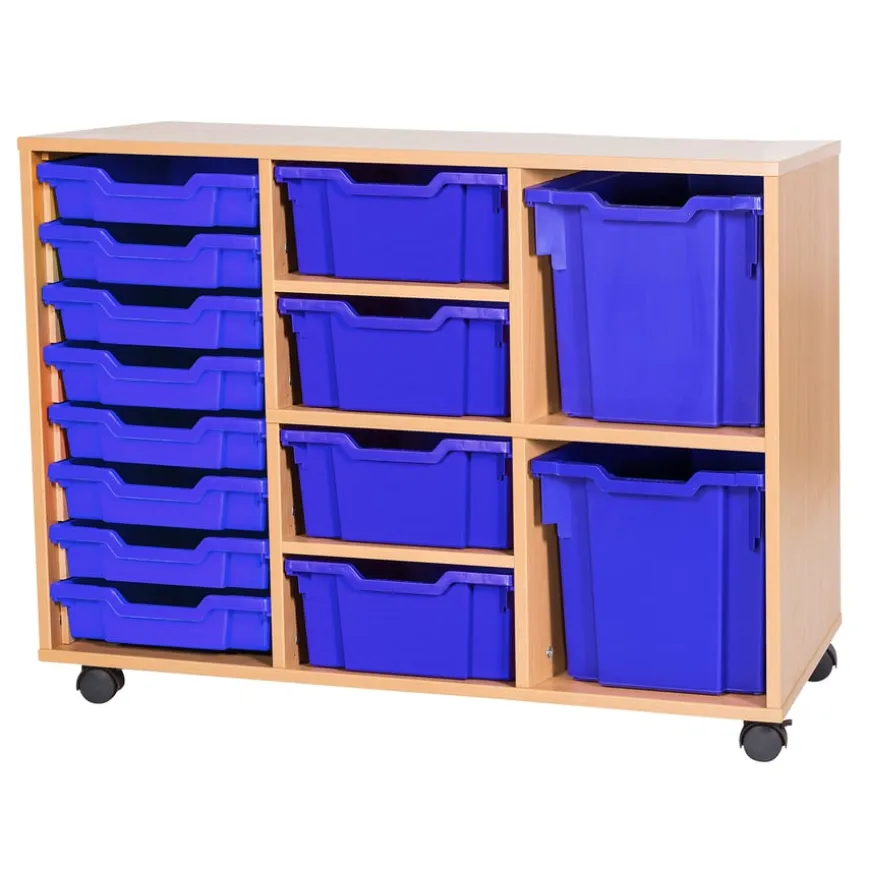 Mobile Triple Tray Unit Combination 14