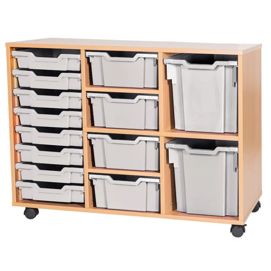 Mobile Triple Tray Unit Combination 14