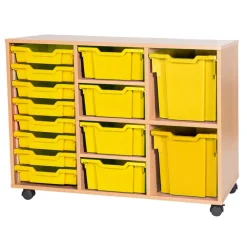 Mobile Triple Tray Unit Combination 14