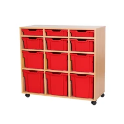 Mobile Triple Tray Unit Combination 12
