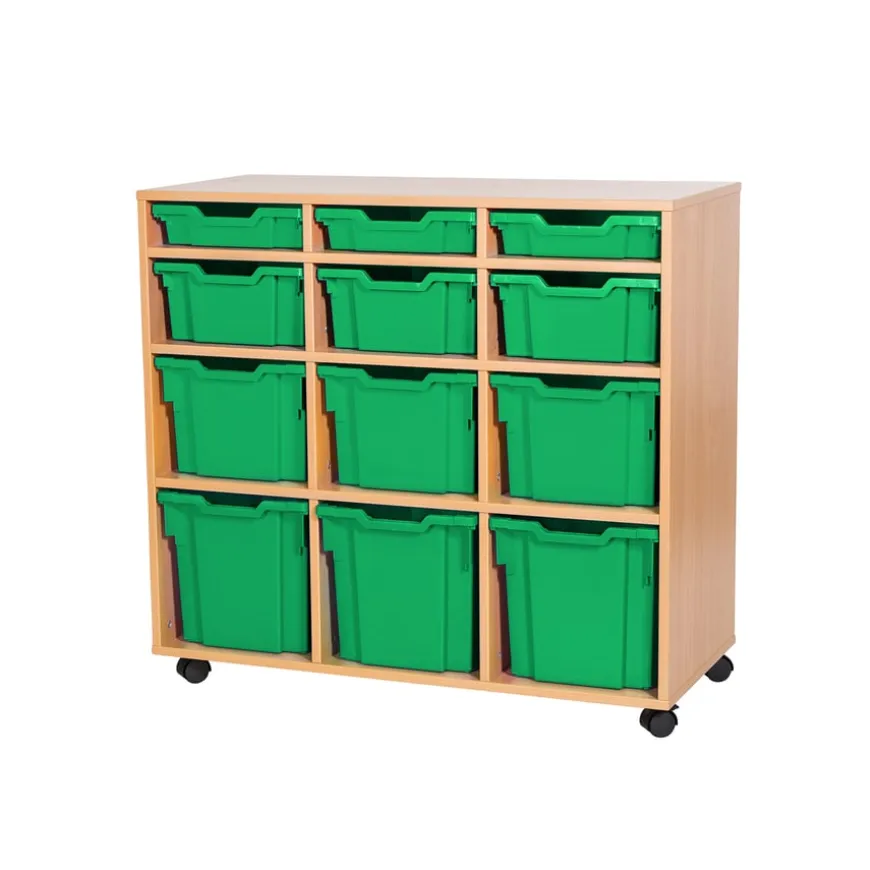 Mobile Triple Tray Unit Combination 12