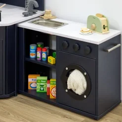 Modern Living Corner Packaway Kitchen Navy