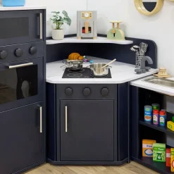 Modern Living Corner Packaway Kitchen Navy