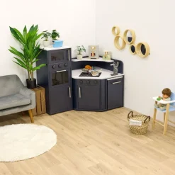 Modern Living Corner Packaway Kitchen Navy