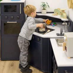 Modern Living Corner Packaway Kitchen Navy