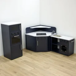 Modern Living Corner Packaway Kitchen Navy