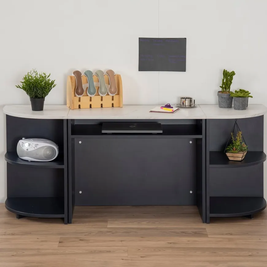 Modern Living Kitchen Island Set Navy