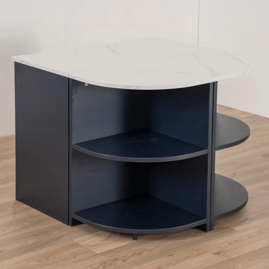 Modern Living Kitchen Island Set Navy
