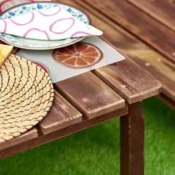 Modern Living Outdoor Table with Benches