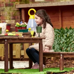 Modern Living Outdoor Table with Benches