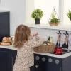 Modern Living Sink and Hob Unit Navy