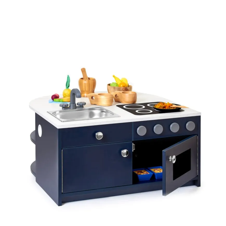 Modern Living Toddler Kitchen Set Navy 3 Piece