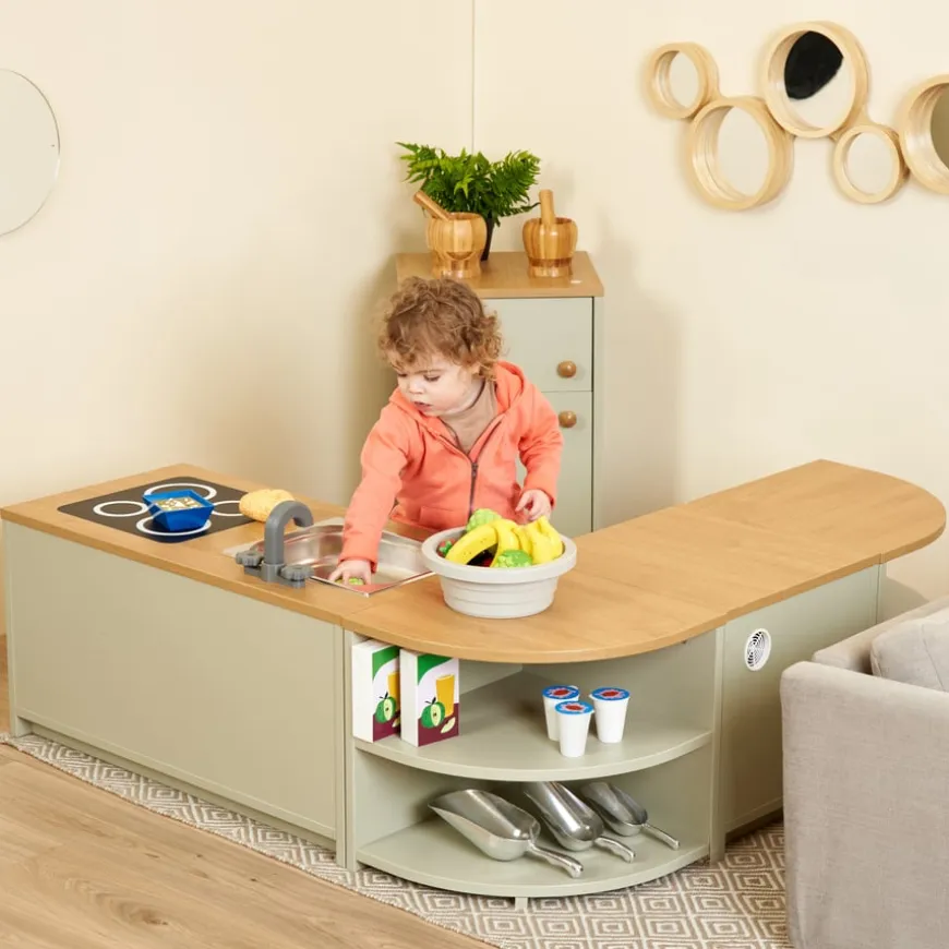 Modern Living Toddler Kitchen Set Sage 5pc