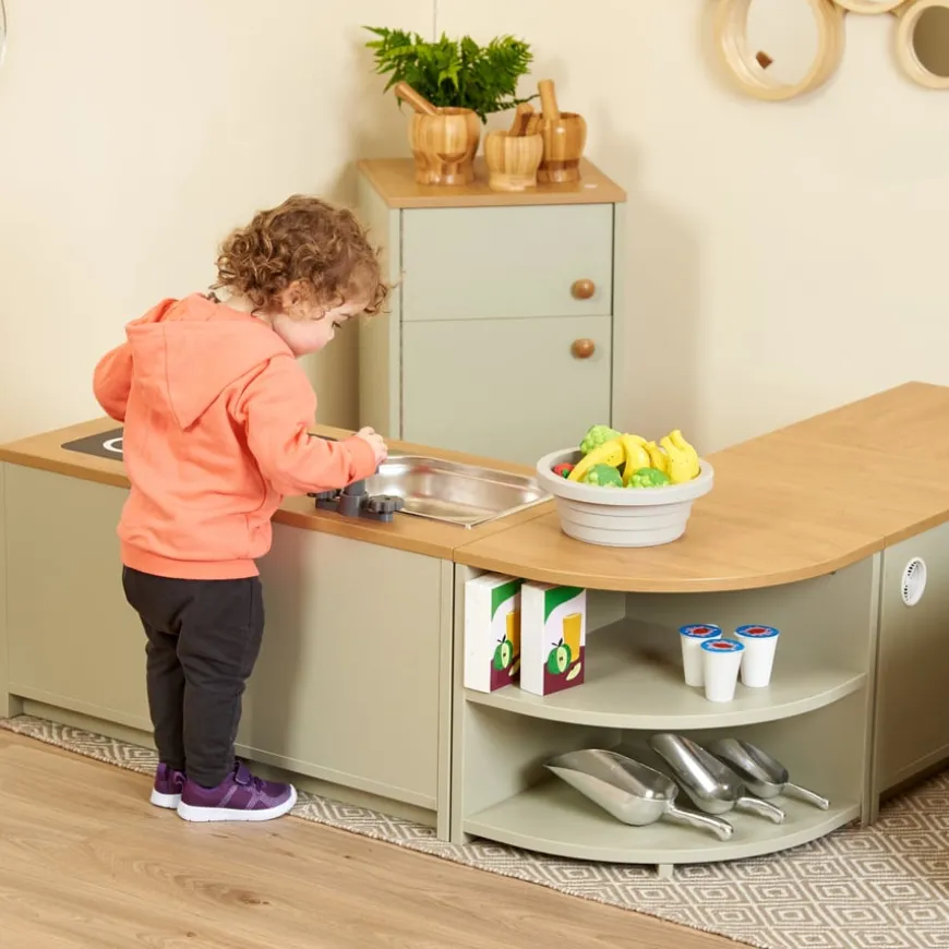 Modern Living Toddler Kitchen Set Sage 5pc