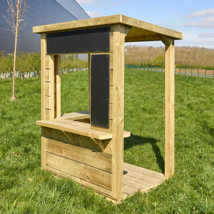 Modern Outdoor Role Play Wooden Kiosk