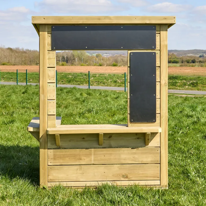 Modern Outdoor Role Play Wooden Kiosk