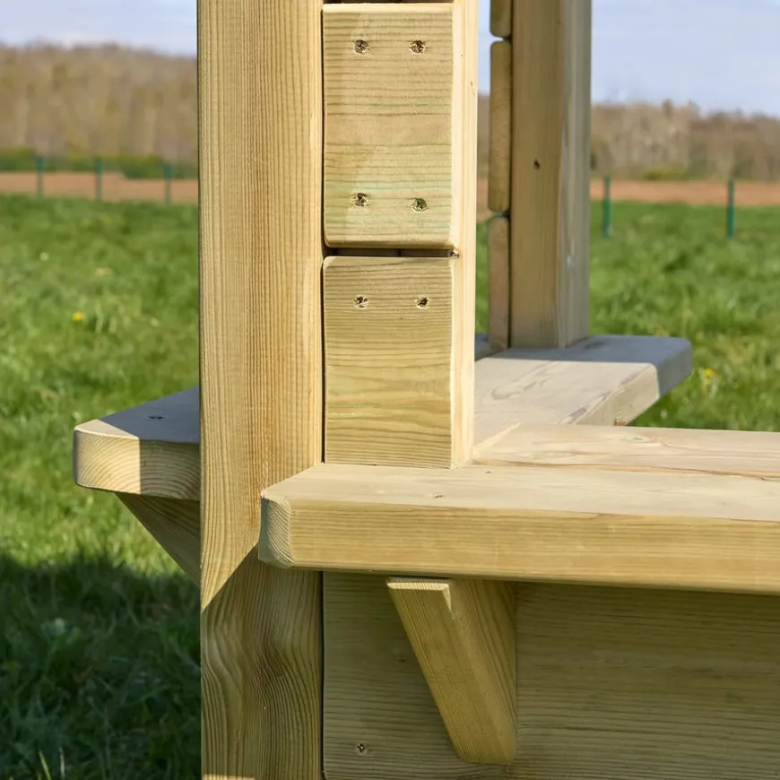 Modern Outdoor Role Play Wooden Kiosk