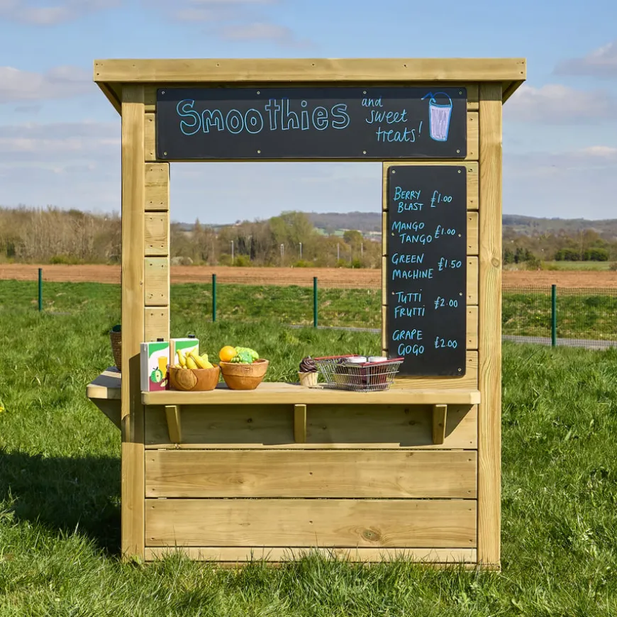 Modern Outdoor Role Play Wooden Kiosk