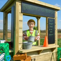Modern Outdoor Role Play Wooden Kiosk