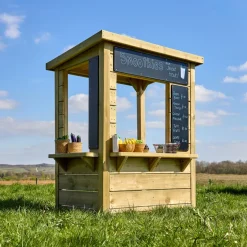 Modern Outdoor Role Play Wooden Kiosk