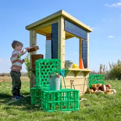 Modern Outdoor Role Play Wooden Kiosk