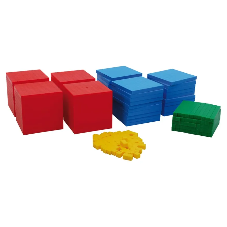 Multi-Coloured Base Ten Class Set 184pcs
