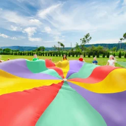 Multicoloured Playground Parachute 24 Handle 20ft