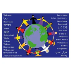 Multicultural Welcome Languages Carpet 2m x 1.3m