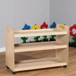 Multi Functional Wooden Trolley