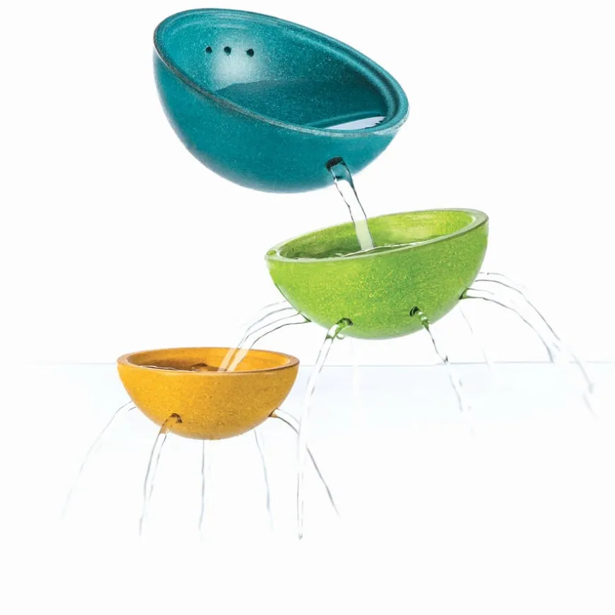 Natural Rubber Wood Fountain Bowl Set 3pk