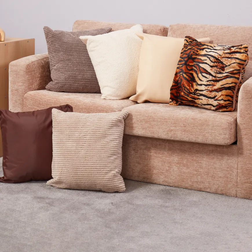 Natural Textured Cushions 6pk