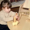 Natural Wooden Barn and Farm Set