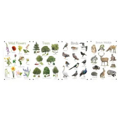 Nature Outdoor Learning Boards 4pk