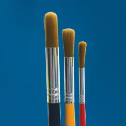 Nylon Short Round Paint Brushes Assorted 30pk