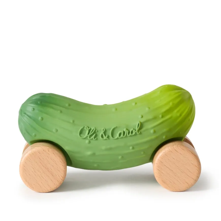 Oli & Carol Rubber Fruit & Vegetable Vehicles 6pk