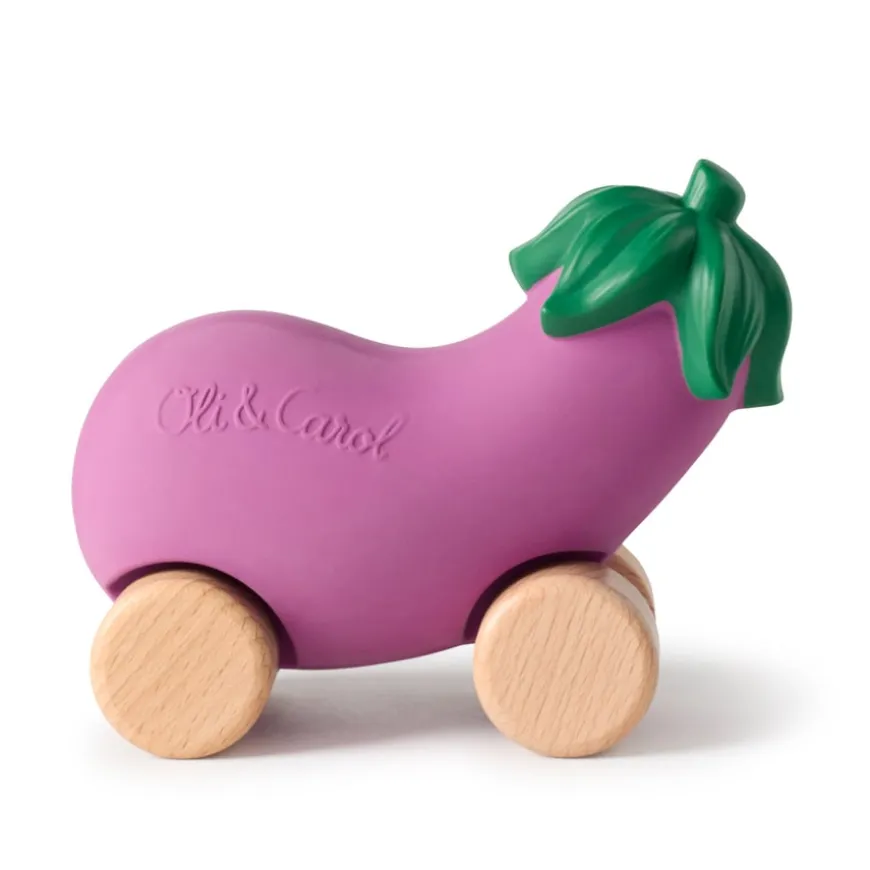 Oli & Carol Rubber Fruit & Vegetable Vehicles 6pk