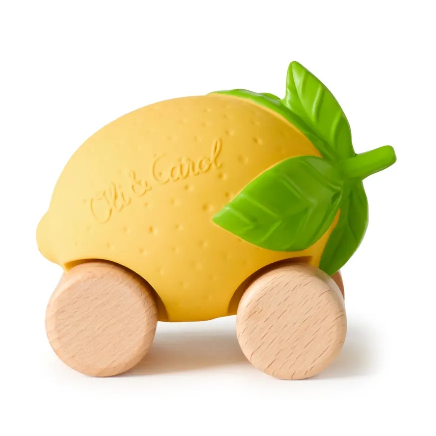 Oli & Carol Rubber Fruit & Vegetable Vehicles 6pk