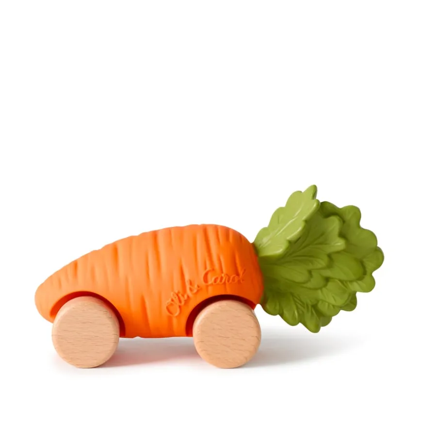 Oli & Carol Rubber Fruit & Vegetable Vehicles 6pk