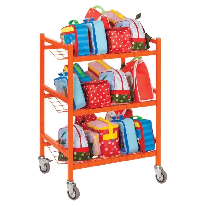 Open Design Steel Lunchbox Trolley