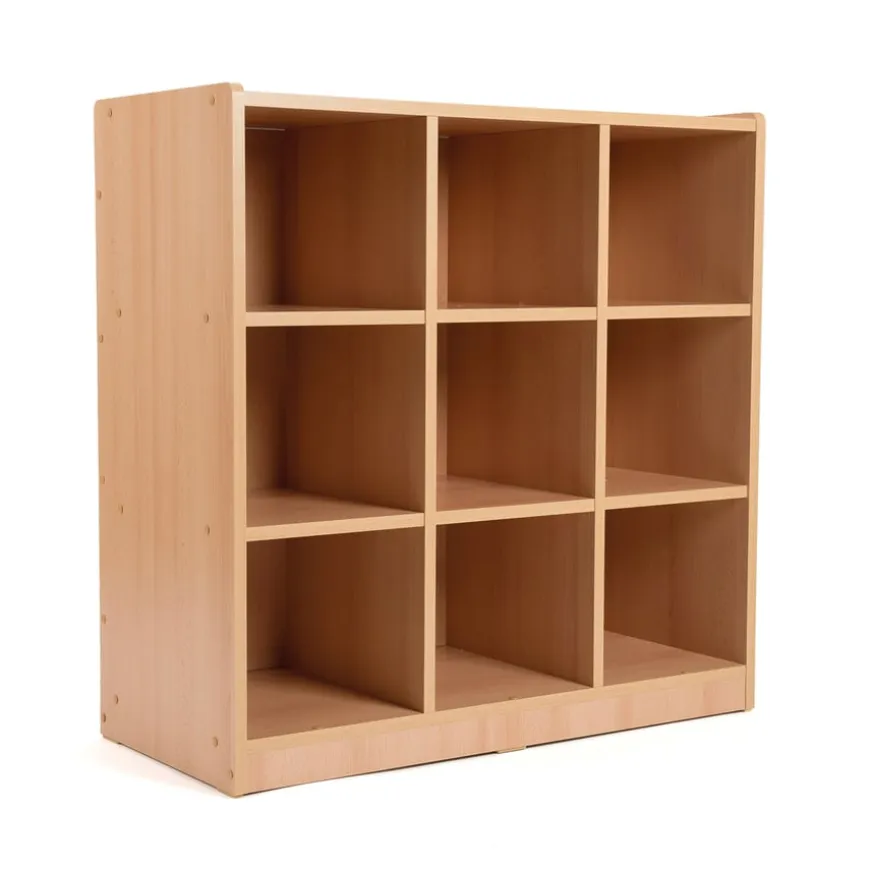 Open Storage Unit with Nine Large Compartments