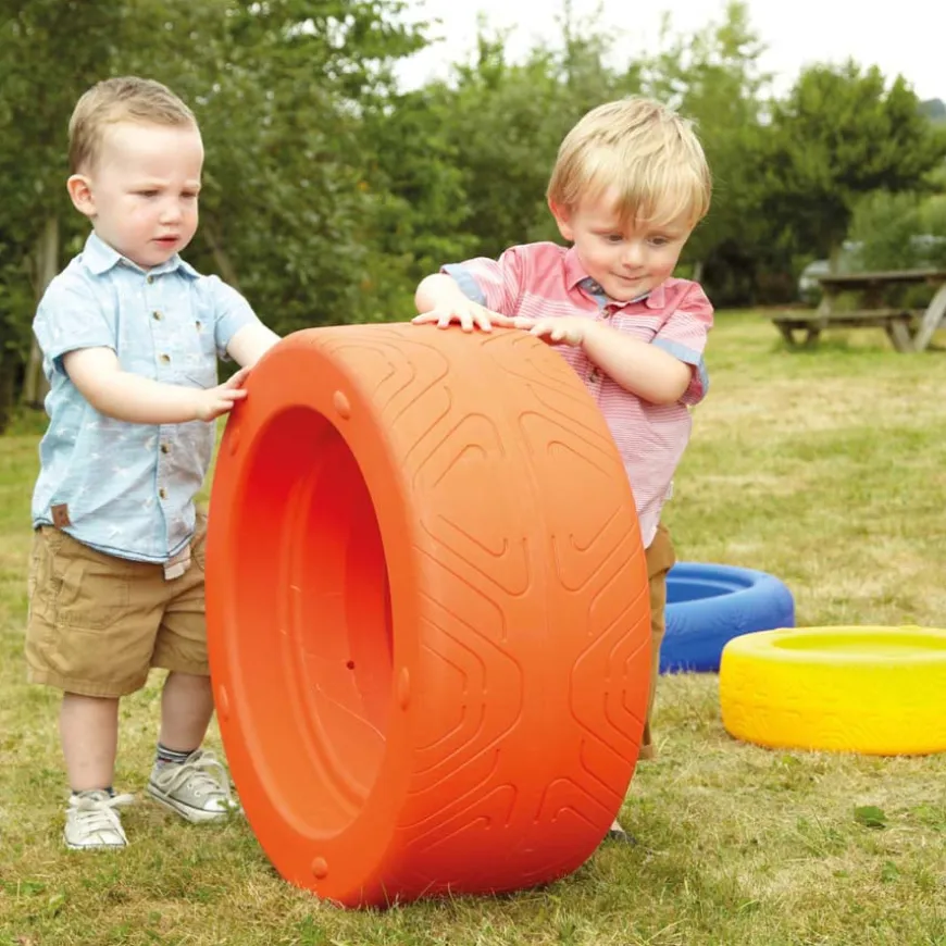 Outdoor Colourful Tyres 3pk