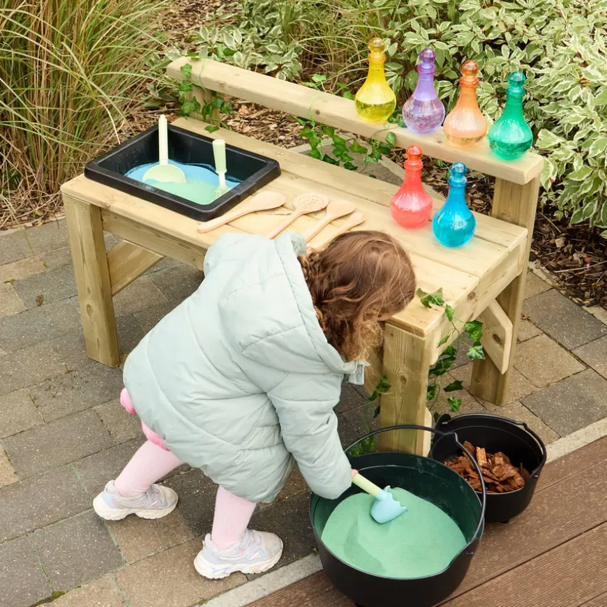 Outdoor Messy Play Wooden Workbench