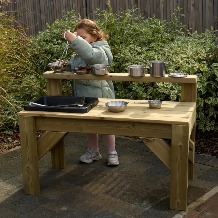 Outdoor Messy Play Wooden Workbench