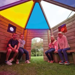 Outdoor Rainbow Den